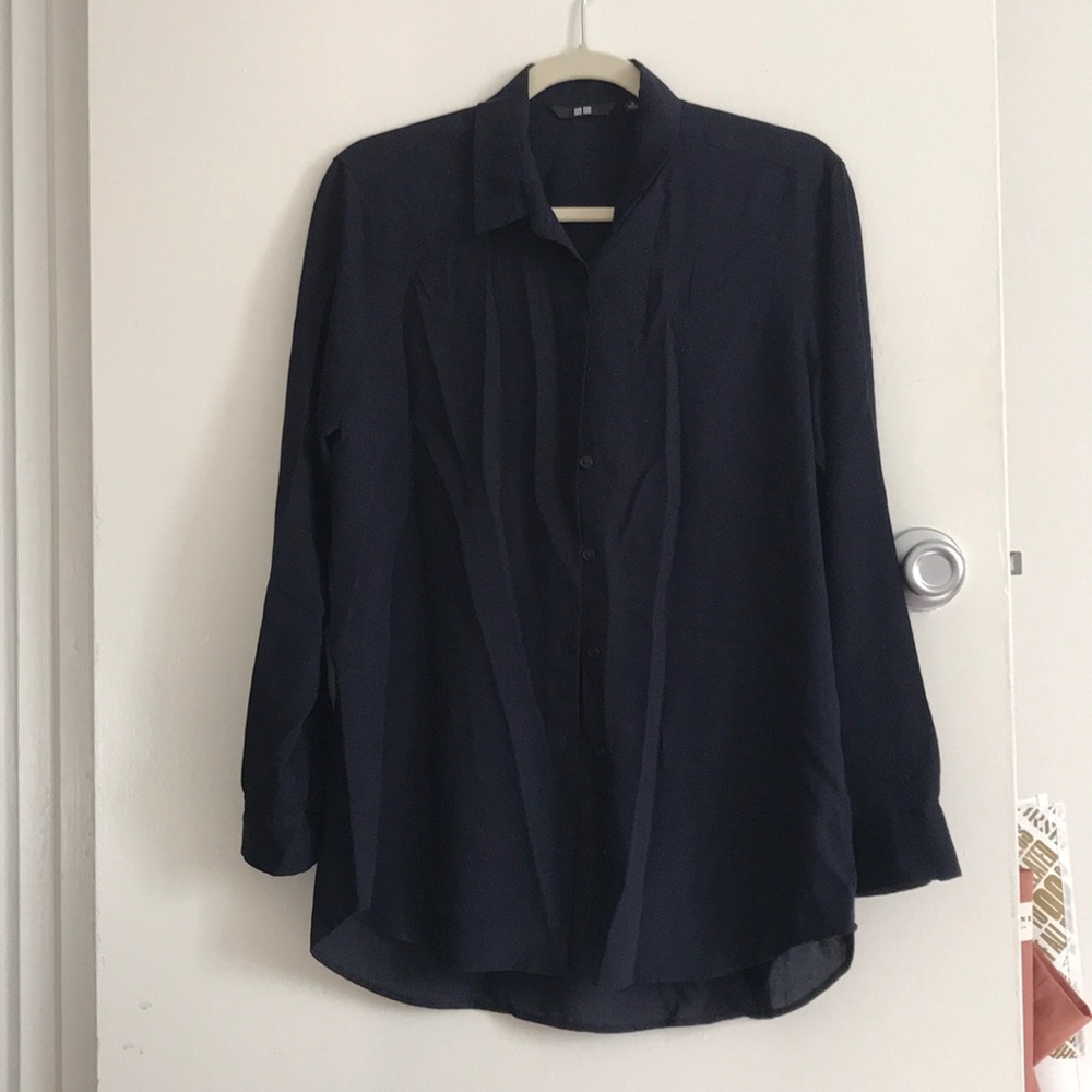 Uniqlo blouse (navy)